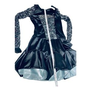 Revolution Dancewear   Dance Costume Leotard Jazz Ice Skating Lyrical Black Sz M